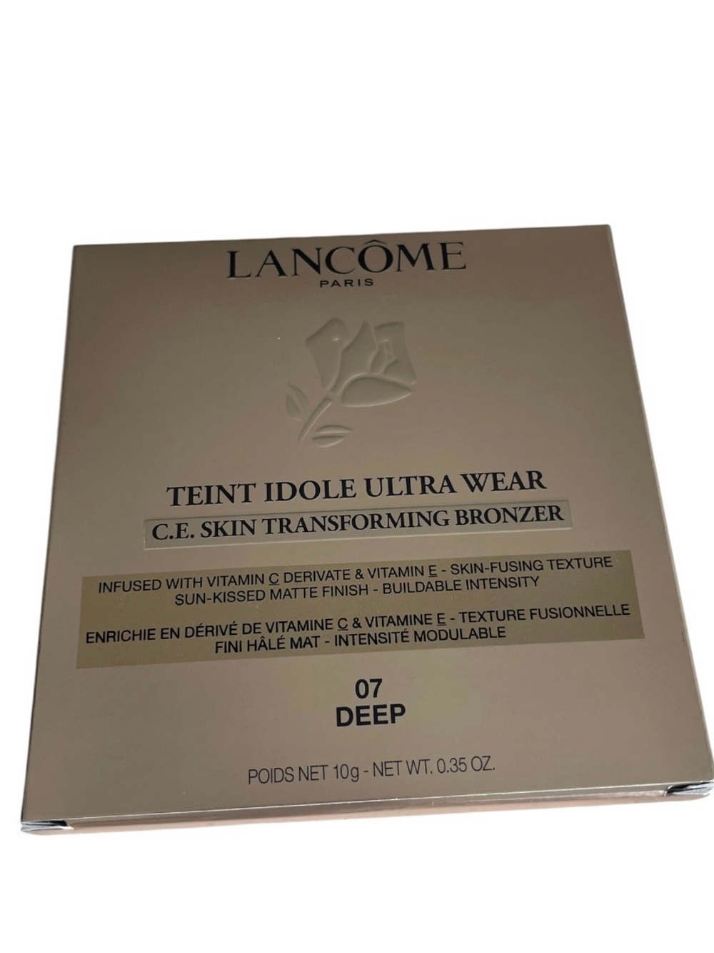 LANCOME Teint Idole Ultra Wear C.E. Skin Transforming Bronzer 07 DEEP New In Box